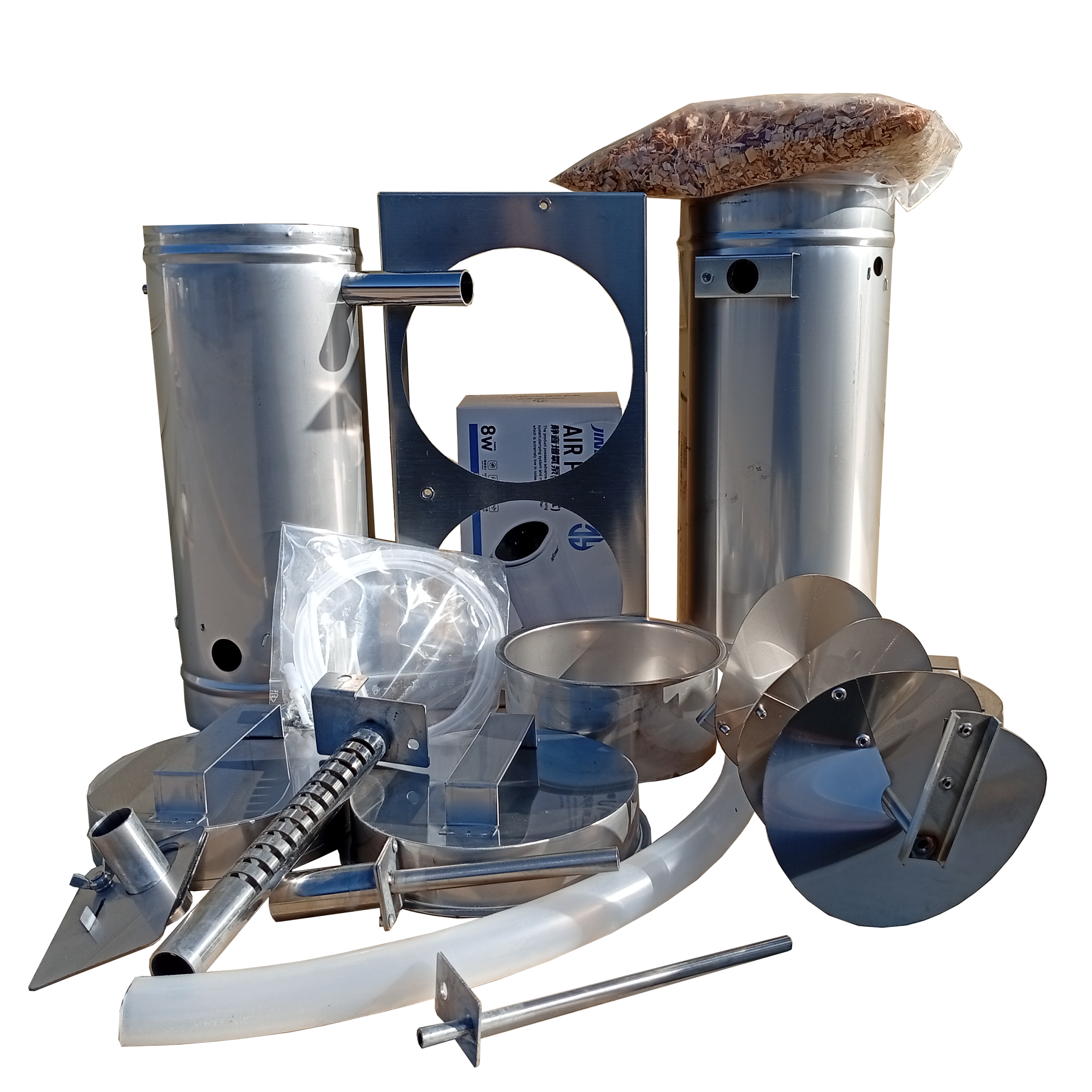 SG2 cold smoke generator 5,3Lt Ø130mm + active cooler-filter - Image 2