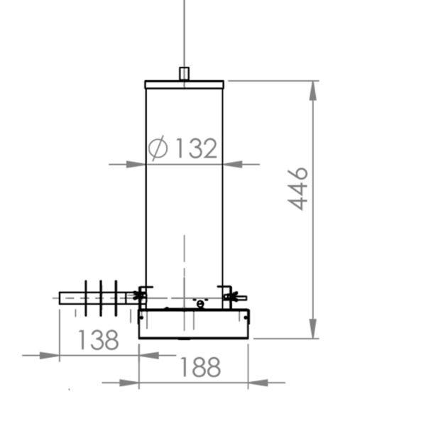 Cold Smoke Generator 5.3L SG1 + passive cooler