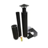 Sauna Chimney Set Ø115 mm – Black Painted